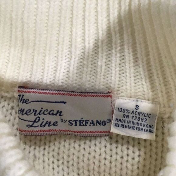Sweater, The American Line by Stefano Womens Sweater, size small, white pullover - Picture 4 of 5